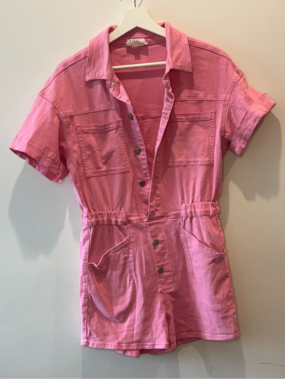 day + moon Pink Utility Romper